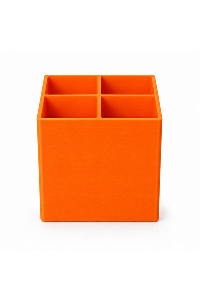 Three Dittle Birds 4-Compartment Desktop Block Pen Holder |   Desktop Organizer
