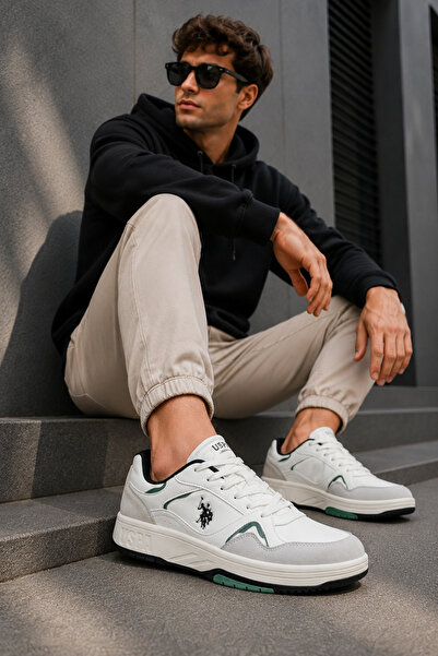 U.S. Polo Assn. حذاء رياضي رجالي مريح ذو نعل مريح للاستخدام اليومي