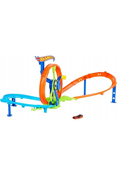 HOT WHEELS Set de pistă auto Turbo Loop de curse, jucărie 4+ JBX65