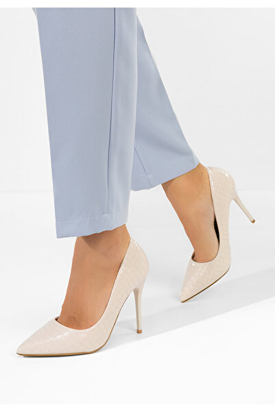 B T Shoes Μπεζ παπούτσια στιλέτο Ανεμονία