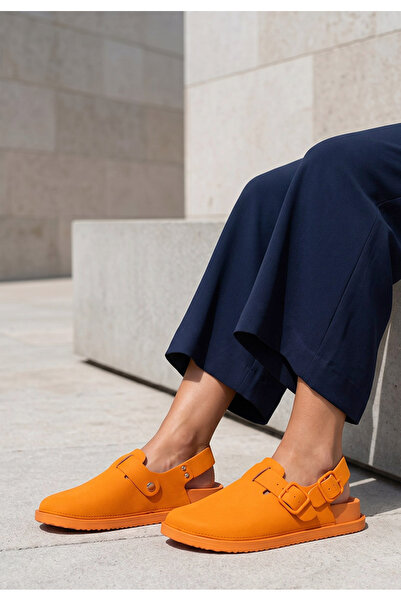 B T Shoes Saboti dama Junita portocalii