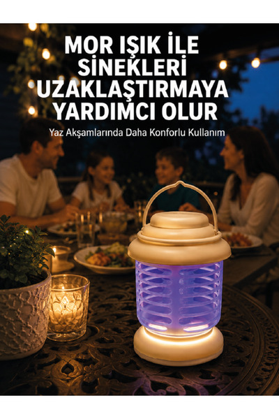 Lisinya İç ve Dış Mekân Kullanımına Uygun Sinek Kovucu Lamba -