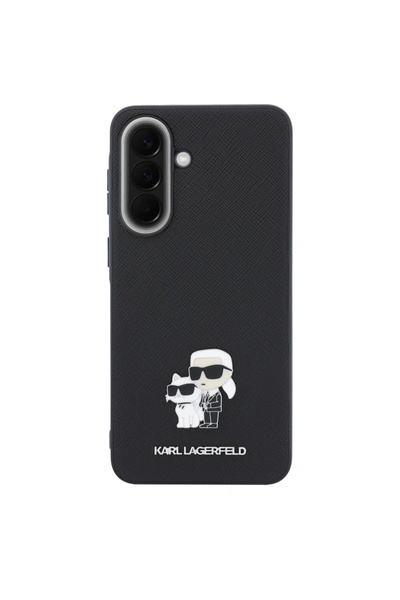 Karl Lagerfeld Калъф с метално лого Saffiano Karl & Choupette за Samsung Gala...
