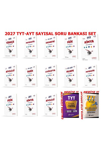 Limit Yayınları 2027 TYT-AYT SAYISAL SORU BANKASI FULL SET GÜNCEL MÜFREDAT Vİ...