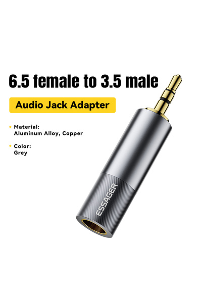 Choice ESSAGER 6.5mm to 3.5mm Essager 3.5mm To 6.5mm Audio Jack Adapter For P...