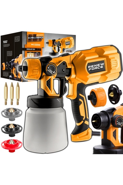 Renew Force 550 W 1.20 L 160 L/Min Pistol de pulverizare cu 3 duze
