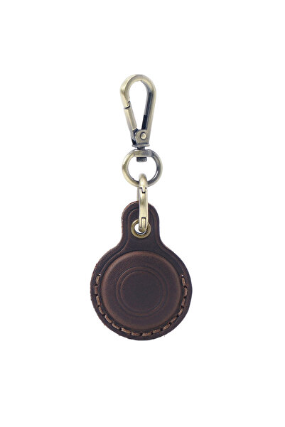 Choice coffee color 2026New Vintage Genuine Leather Airtags Case Protective C...