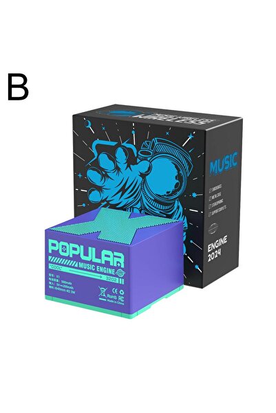 choice2 مكبر صوت بلوتوث لاسلكي أرجواني صغير محمول قابل لإعادة الشحن عبر USB م...
