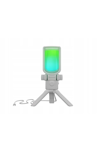 GENESIS ARTS Microfon Genesis Radium 250 USB, Gaming, Alb, Cardioid, Suport