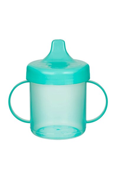 OEM Cană antrenament copii, model cioc, mânere, verde, 230ml – băut ușor și s...