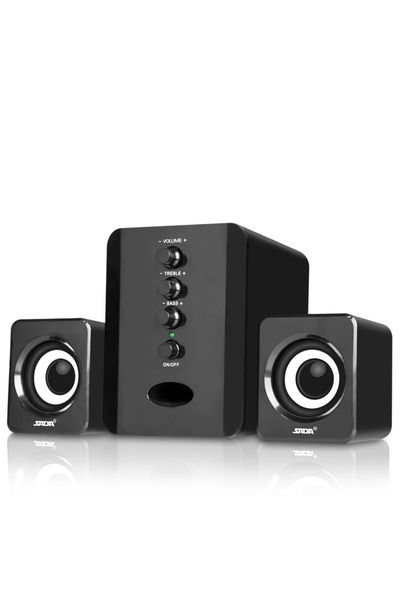 Choice1 Black New Universal Full Range 3D PC Speaker Box Bar Stereo Bass Cann...