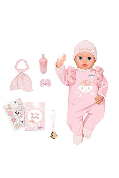 BABY born Păpușă Interact Doll Annabell 43 cm Bebeluș în ținută roz