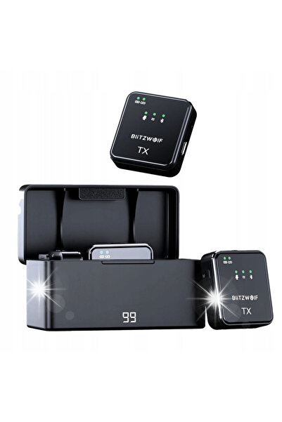 BlitzWolf Microfon wireless Bw-Sx63 omnidirecțional 1000mAh transmisie 2.4G