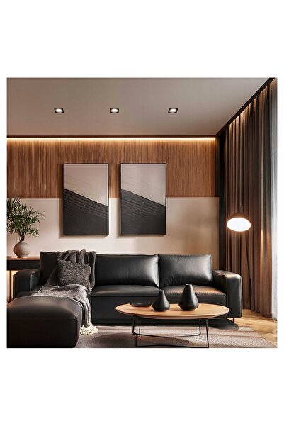 NO BRAND 4x Lampă Halogen cu Soclu Pătrat din Sticlă + Bec LED GU10 6,5W 3 Cu...
