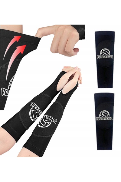 NO BRAND 2 manșoane de netball pentru brațe, stabilizare și protecție cu spum...