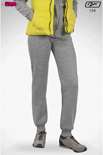 NO BRAND Pantaloni de trening călduroși de damă, căptușiți, Rennox 154 XL Gri