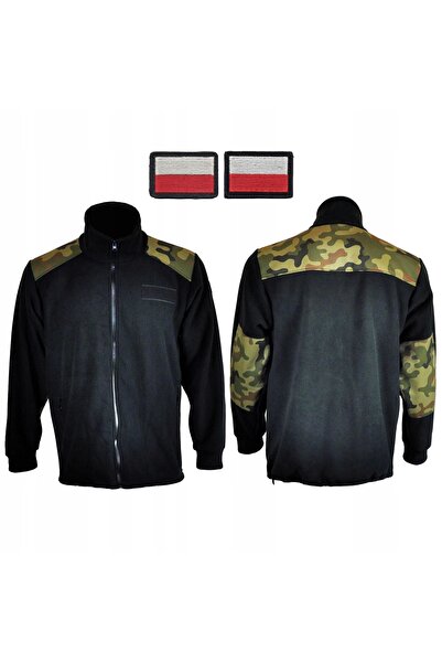 NO BRAND Hanorac militar din polar Wz Moro pentru copii 146 + Flags