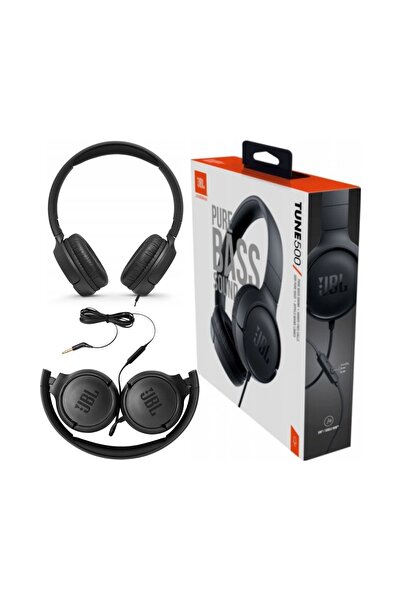 JBLTM Căști JBL T500 Over-Ear Negre 148g Mufă mini-jack de 3.5 mm 32 Ohm