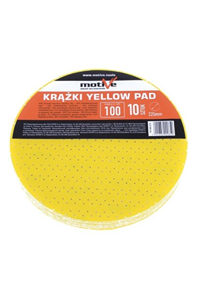 NO BRAND Disc abraziv pentru mașină girafă cu găuri, tampon galben 80 225 mm ...