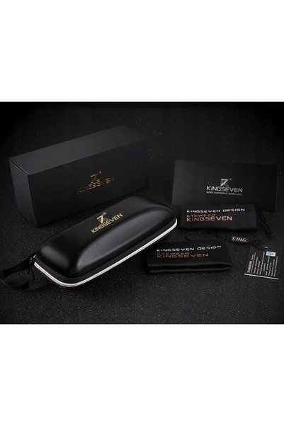 NO BRAND KINGSEVEN OCHELARI DE SOARE POLARIZAȚI UV400 PENTRU BĂRBAȚI SET + HUSĂ