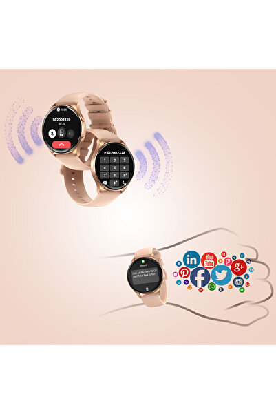 NO BRAND Smartwatch de damă 1.43 " Auriu Amoled, cu funcție de apelare, pentr...