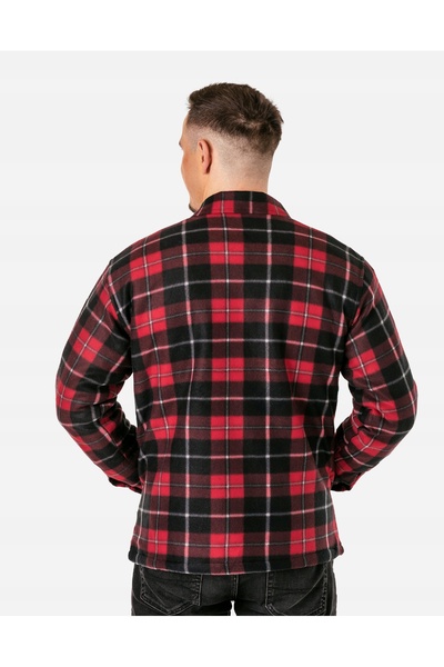 NO BRAND Hanorac călduros pentru bărbați, cu fermoar, căptușit cu fleece, Art...