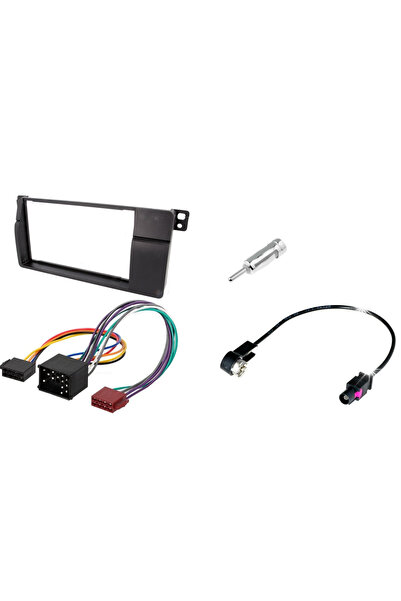 NO BRAND Adaptor cadru de montaj ISO pentru radio 2DIN BMW 3 E46 (Set)
