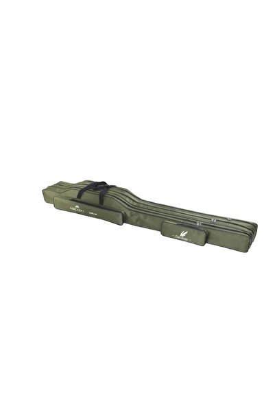 NO BRAND Husă Mikado cu 3 compartimente pentru lansete de pescuit 140cm