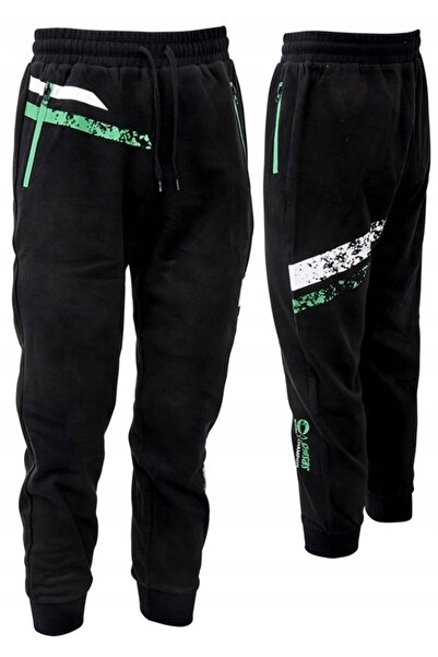 NO BRAND Sensas pantaloni de trening cu dungi negri L