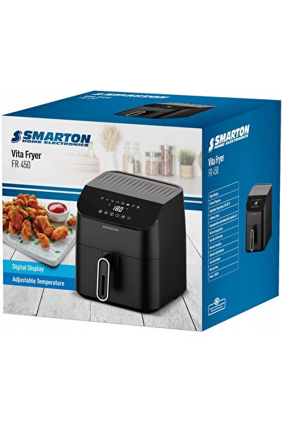 NO BRAND Friteuză cu aer cald Smarton 450 1350W 4,5L, Friteuză mare