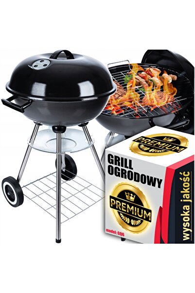 NO BRAND Grătar cu cărbuni de exterior, capac cu blocare pentru brichete, gră...