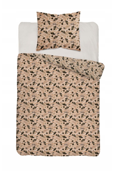 NO BRAND Lenjerie de pat din bumbac pentru copii 140X200 Xoxo 5872A Tanks