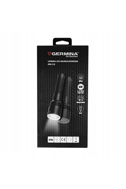 NO BRAND Lanterna LED Portabilă 500Lm Acumulator 1x18650 Zoom+SOS Ara 2.0 IP4...