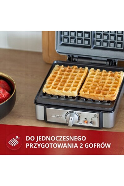 MPM Aparat puternic de făcut gofre, putere mare, MGO-13, gofre crocante, term...