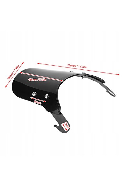 NO BRAND Deflector universal pentru motocicletă, parbriz pentru faruri de 5-7...