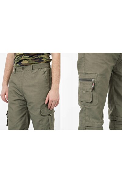 NO BRAND 72t-01 3XL Pantaloni cargo bărbătești cu picior detașabil pentru dru...