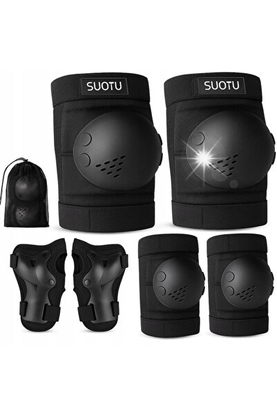 NO BRAND Echipament de protecție pentru copii, pentru patinaj cu role, roz, g...