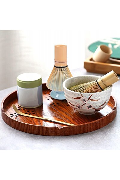NO BRAND Tel de bambus pentru matcha, 4 piese - chasen + lingură + chashaku +...