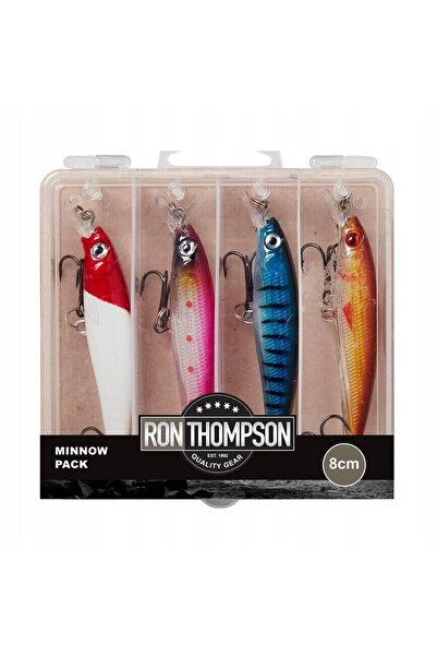 NO BRAND Set Voblere Acțiune Liberă Dam Minnow 8cm 8g cu Zornăitoare 4 Bucăți.