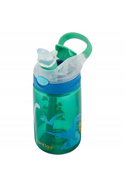NO BRAND Contigo Gizmo Flip Dino 420 ml Sticlă pentru copii, sigură pentru ma...