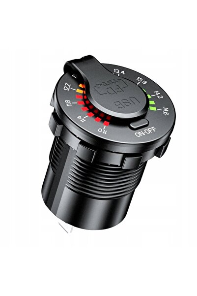 NO BRAND Priză USB pentru motocicletă Tip C PD + USB QC 3.0 40W