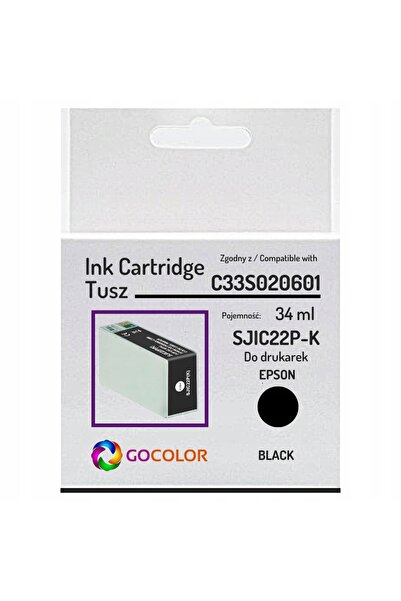 NO BRAND Cartuș de cerneală nou Sjic22P-K C33S020601 Negru pentru Epson Tm-C3...