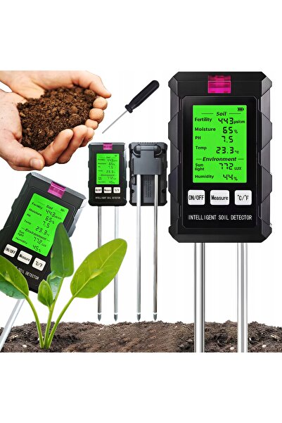 NO BRAND Contor de aciditate a solului, tester pH, placă de testare a solului...