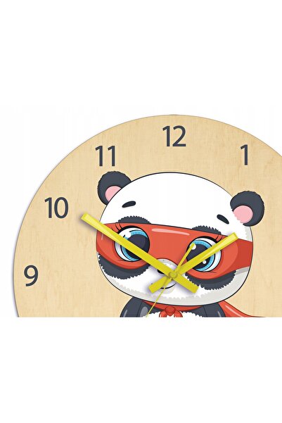 NO BRAND Ceas de perete modern cu panda pentru camera copiilor