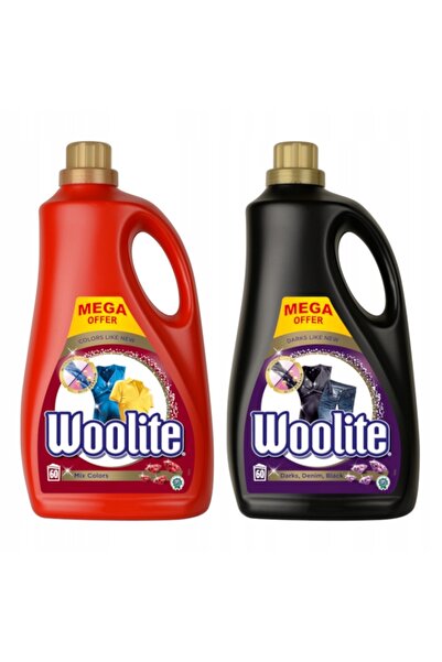 Woolite Detergent de rufe Pro Care pentru rufe închise la culoare 2x3,6l / 12...