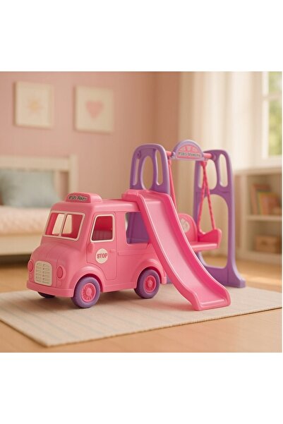 NO BRAND Camping auto pentru păpuși, tobogan de joacă, leagăn, accesorii, câi...