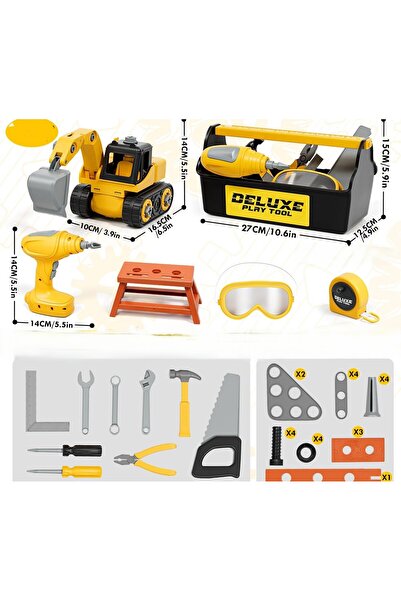 NO BRAND Seturi mici de unelte DIY, mașină de găurit, accesorii mari