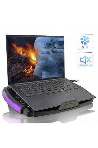 NO BRAND Vela Cicha Suport de răcire pentru laptop RGB USB 10-17 "