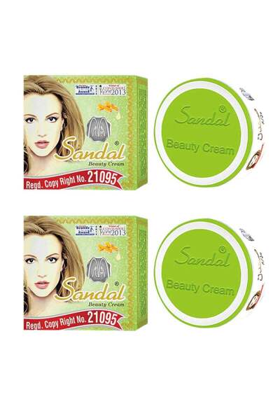 Sandal Whitening Beauty Cream For Glowing And Blemish Removal Skin - 2x30g
