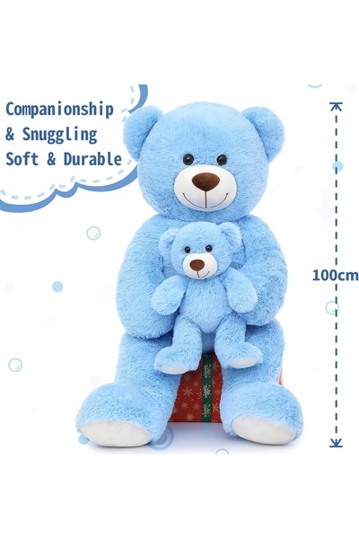 NO BRAND Ursuleț de pluș XXL cu copil, figurină mare, jucărie pentru copii, 1...